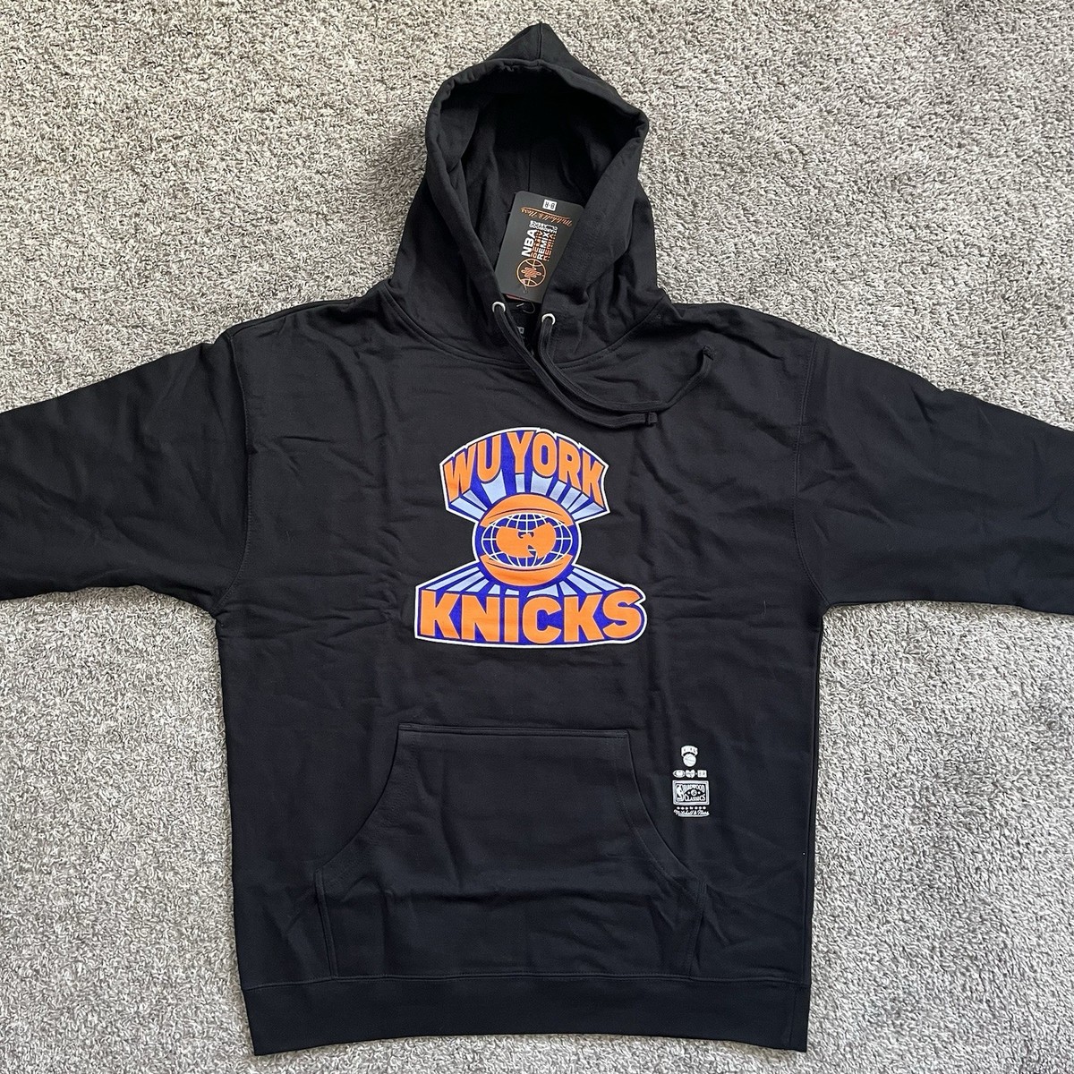 🔴 Wu-Tang Hoodie Size XL New York Knicks Remix Mitchell & Ness