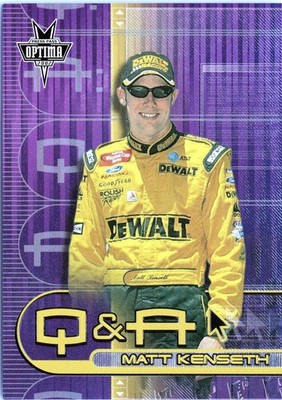 2002 Press Pass Optima Matt Kenseth Q&A Subset #QA 4/9 L k!