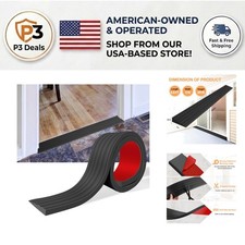 2500 lb Capacity Self-Adhesive Rubber Threshold Ramp - Enhance Accessibility