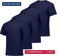 Hanes Men's T-Shirt Pack - 4-Pack - Essential-T Crewneck Cotton T-Shirts - Every