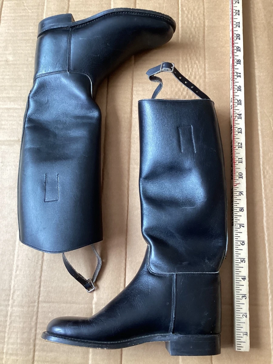 Bottes d'équitation Marlborough hautes en cuir pour femme