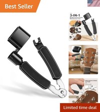 Guitar String Winder, String Cutter, Bridge Pin Puller, Professional 3-in-1 T...