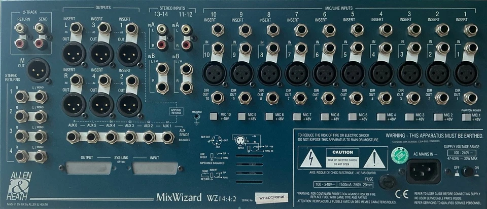 Allen & Heath MixWizard dual function 4 group mixer WZ 14:4:2 - Image 2 of 4