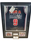 Michael Jordan Signed USA Basketball Jersey Framed Auto Memorabilia COA Memoraze