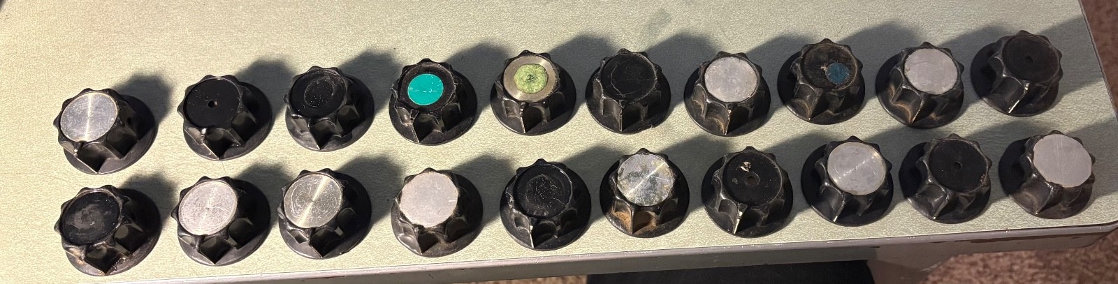 Vintage Gates Radio Corporation Gatesway Dualux Sta Level SA39 Preamp Knob LOT!!