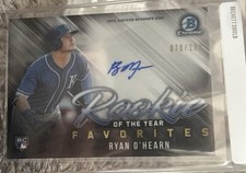 2019 Bowman Roy Favorites Chrome Autograph Ryan O'Hearn Royals Rookie /150