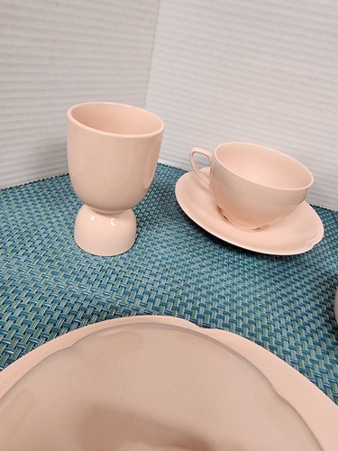 Vintage ROSEDAWN Johnson Bros England Pink Breakfast Set For One -12 pcs Dishes - Picture 8 of 24