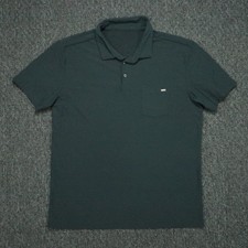 Vuori Shirt Mens Large Blue Ace Short Sleeve Polo Lightweight