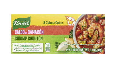 2 boxes.. Knorr Shrimp Flavor Bouillon (8 Cubes) 2 Pack 3.1 Ounce 
