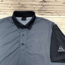 Dunning Golf Mens Medium Polo Shirt Blue Performance Diamond Oakhurst CC