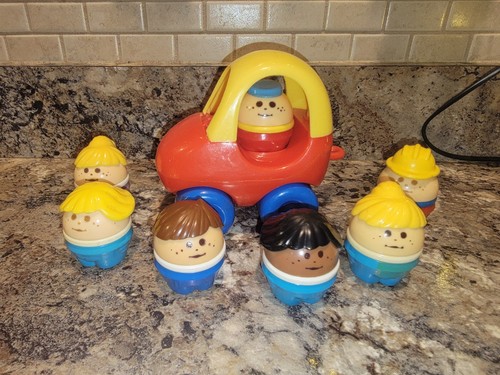 Vintage Little Tikes TOTTLE TOTS cozy coupe toy and figures lot