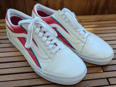 VANS Old Skool x David Bowie  Archive Aladdin Sane White 2019 Men s  Size 10