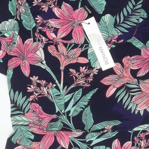 Roman Originals Women's Multicoloured Floral Dress Size 10 - Picture 7 of 12