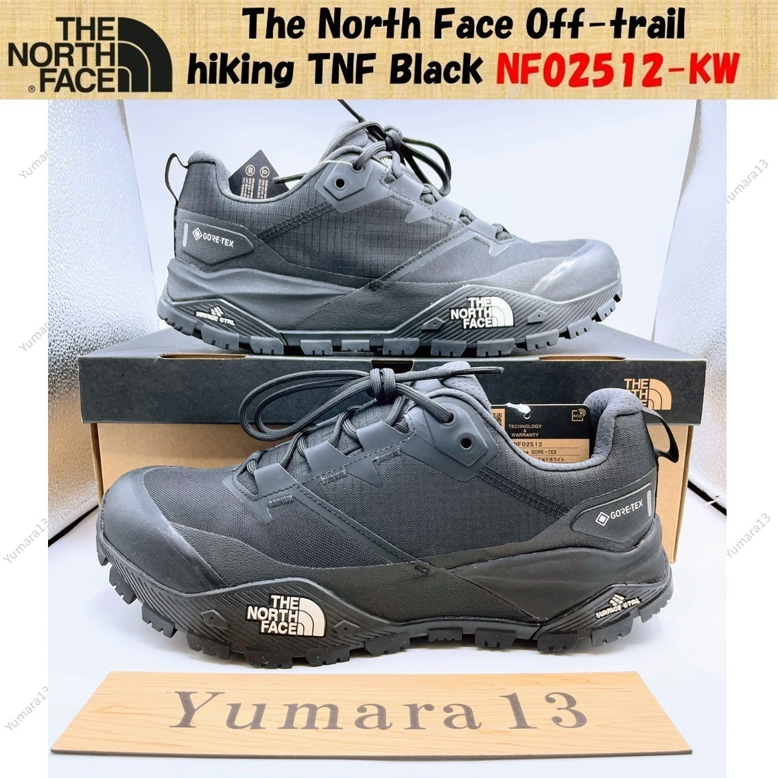 The North Face Off-trail hiking TNF Black NF02512-KW Men's Size