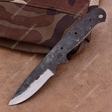 8'' 1095 High Carbon Steel Knife Blank Blade DIY Bushcraft Hunting Knife Making