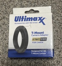 Ultimaxx T-Mount Camera Adapter for Canon for all T-Mount Lens - New