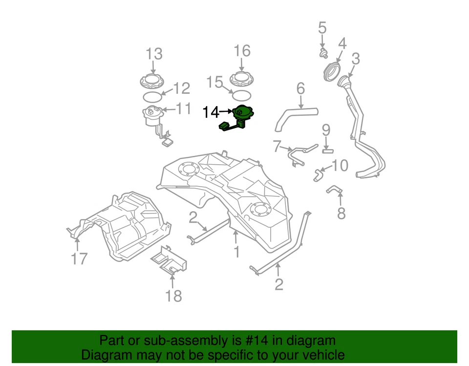 Unidad de envío de medidor de combustible genuino Nissan 350Z G35 - NUEVO OEM Foto 3 de 3