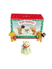 Hallmark Merry Miniatures Snowbear Season Set 1997 Christmas Bears Holiday Decor
