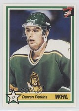 1990-91 7th Inning Sketch WHL darren perkins #279 q7c