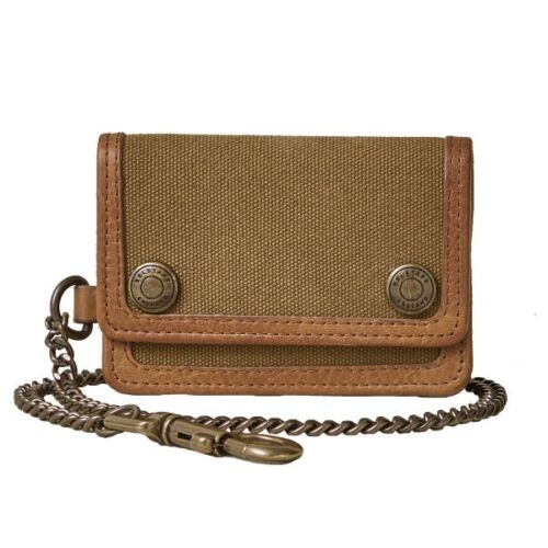 BELSTAFF TRUCKER WALLET IN BEIGE COTTON CANVAS AND LEATHER TRIM RRP £85 BNWT - Picture 1 of 3