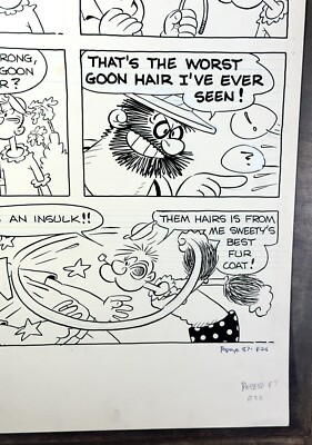 Bud Sagendorf Original Popeye The Sailor #87 Comic Book Interior