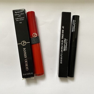 Giorgio Armani Lip Maestro No. 401 & M.A.C Prep + Prime Lip Lipstick Primer
