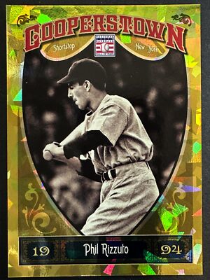 Phil Rizzuto 2013 Panini Cooperstown Gold Crystal /299 New York Yankees ...