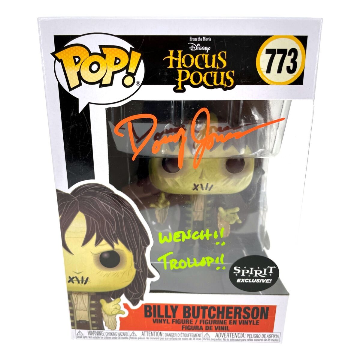 Doug Jones Autographed Hocus Pocus Funko Pop Inscribed Billy Doug Jones Autographed Hocus Pocus Funko Pop Inscribed Billy