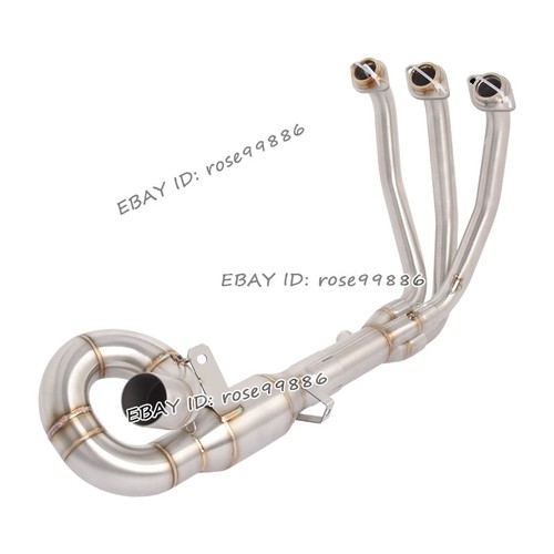 For CF-MOTO 675SR 675SS 2024-2025 Slip Exhaust System Header Link Pipe Steel Tip - Picture 2 of 6