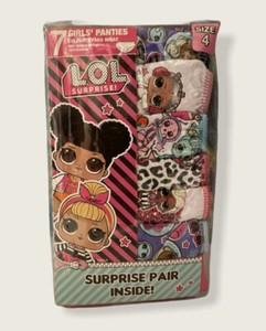 LOL Surprise Girls Panties Underwear 7 Pack Size 4 in Hand OBO