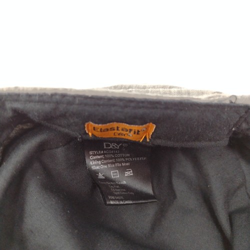 D&Y Elastafit Fitted Hat Gray OSFM Stretch Lightweight Polycotton - Picture 9 of 9