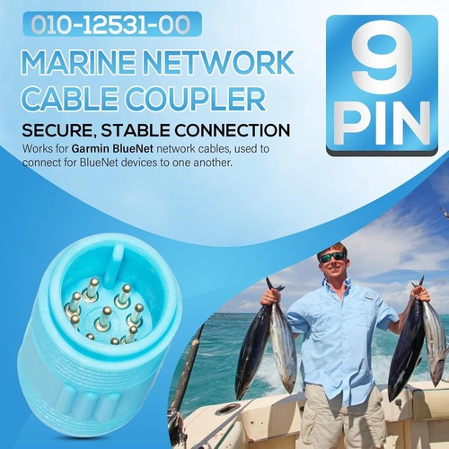 010-12531-00 Extension Cable Coupler Connector for Garmin GXM54 Weather Antenna - Foto 3 di 11