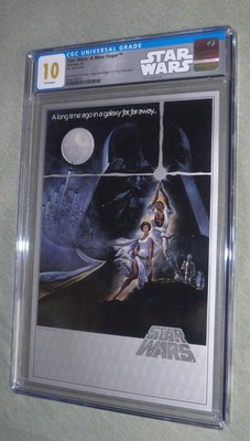 2018 2 $ NIUE NZ Mint Star Wars A New Hope 35g .999 Pure Silver Foil CGC 10