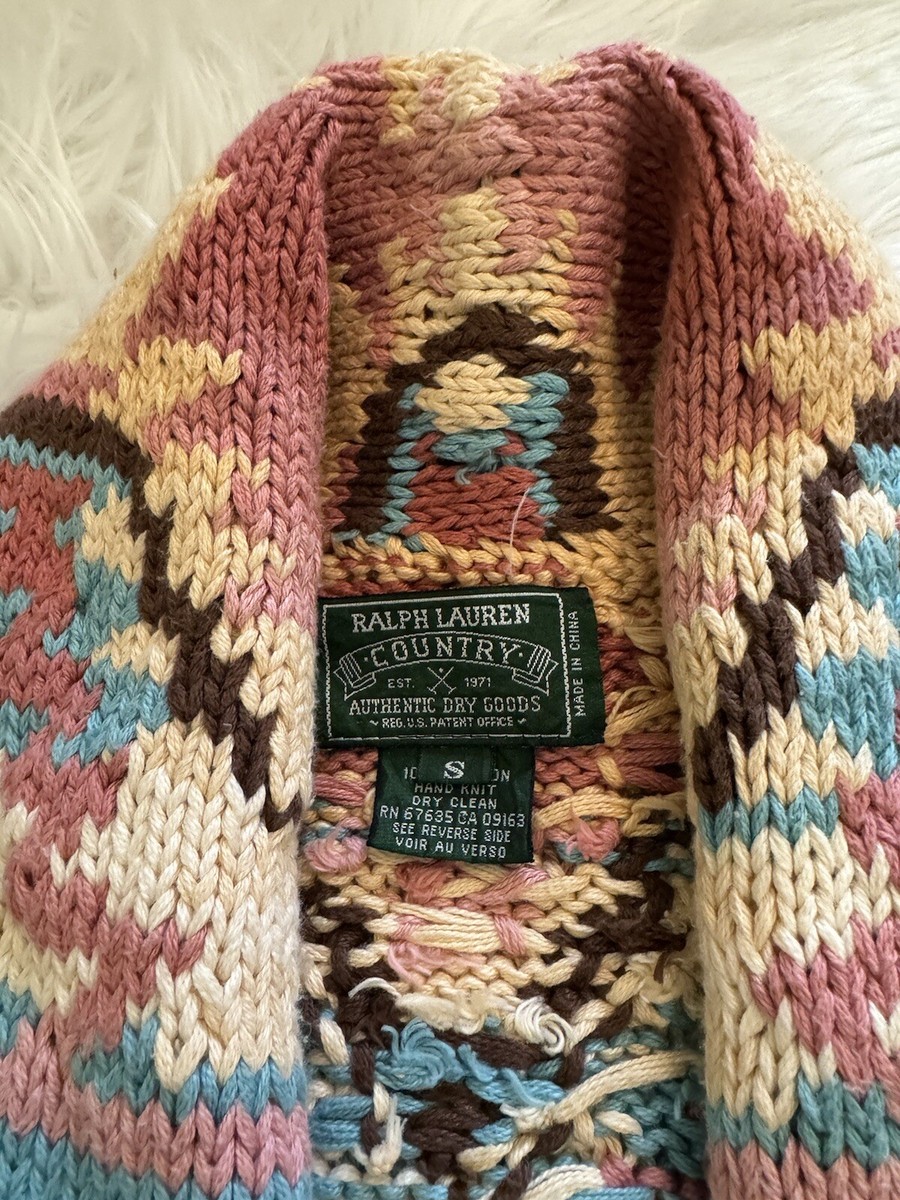 Ralph Lauren Country Native Southwestern Cardigan Sweater