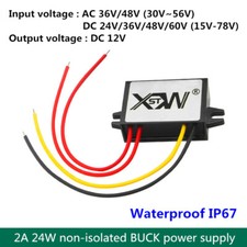 DC15-78V to 12VDC AC30-56V to 12VDC 2A 24W non-isolated BUCK power converter