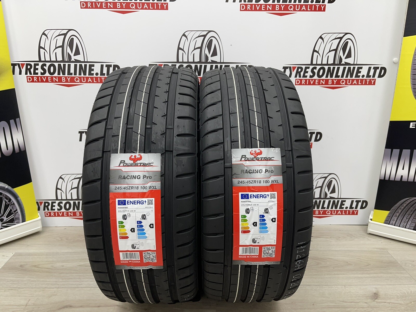 4 X 245 45 18 POWERTRAC 245/45ZR18 100W XL BRAND NEW AMAZING C B LABELS ...