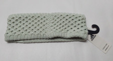 Adidas Women's Fit Crestline Lined Fleece Headband Linen Green/Clear Onix Grey