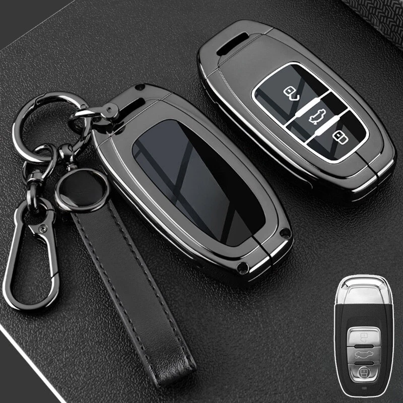 For Audi A3 A4 A5 A6 A7 A8 S4 S6 Q5 TT RS Q2 Zinc Alloy TPU Car Key Case Cover Foto 3 de 4