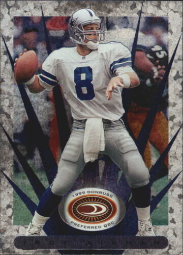 1999 Donruss Preferred QBC Football Card #46 Troy Aikman S - Picture 1 of 2