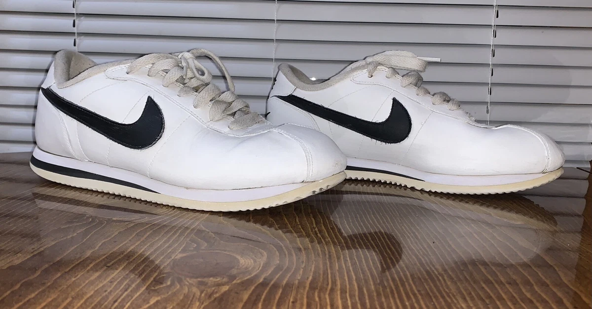 Retro White With Swoosh Sneakers, Classic, Youth, Size 6.5Y | eBay