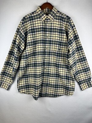 Wrangler 20X Shirt Mens 2XL BUTTON Long Sleeve  Shirt Plaid Cotton