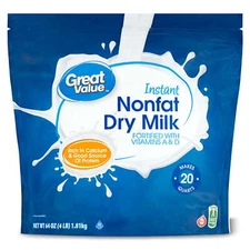Great Value Instant Nonfat Dry Milk, 64 oz, Bag