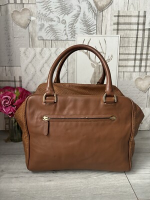 NK44 マルベリー Mulberry Maisie Clipper ボストンバッグ　ハンドバッグ ボア レザー ダークネイビー