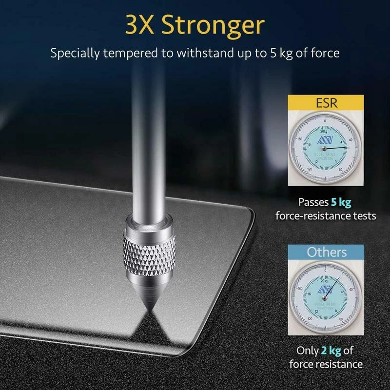 ESR Tempered Glass Screen Protector For Samsung Note 10 Full Cover 2 Pack - Image 4 of 4