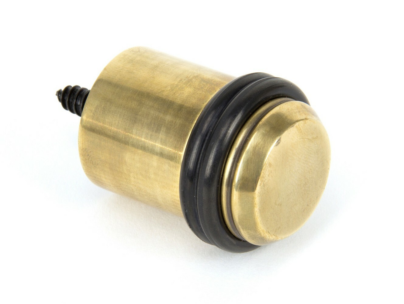 From The Anvil 91514 Aged Brass Floor Mounted Door Stop