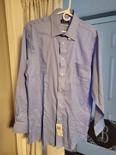 New With Tags Men's Blue Chaps Regular Fit Long Sleeve Shirt Size 16 32/33