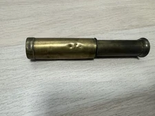 Antique 1920s Wetzler Brass Pocket Telescope - 3 1/2”