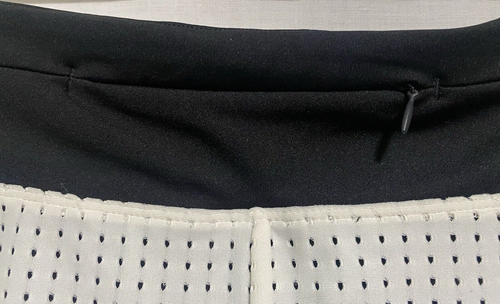NIKE Women's Sport Mesh Swim Shorts Size M Medium White Black Swimwear Bottoms - Picture 5 of 7