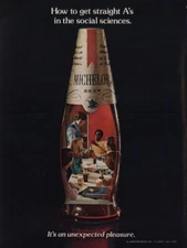 1974 Michelob Beer: Get Straight As In Social Sciences Vintage Print Ad