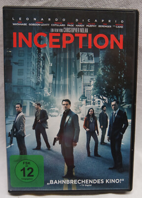Inception DVD Christopher Nolan Leonardo Di Caprio Tom Hardy Michael Caine